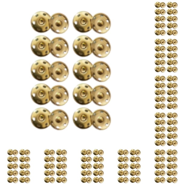 Sonducket 10 juegos de sujetadores a presión invisibles que se mezclan a la perfección con prendas ampliamente utilizadas en dorados dorado 10Conjunto