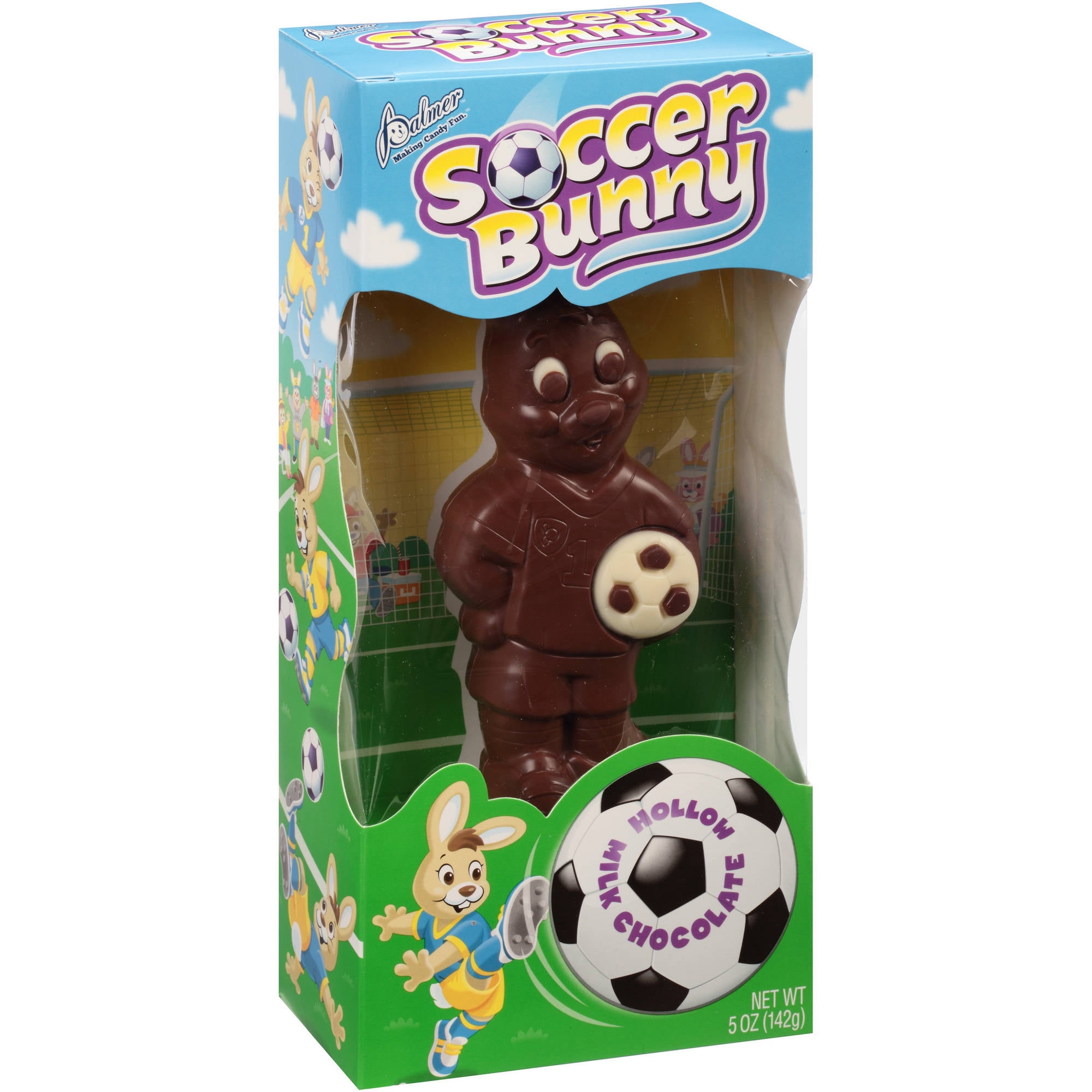 Palmer Soccer Milk Chocolate Hollow Easter Bunny, 5 Oz.