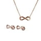 thumbnail image 1 of Juego de Joyería para Mujer Infinito LuckyLy Aretes y Collar de Acero Inoxidable Modelo Eva Rosa UNITALLA, 1 of 4
