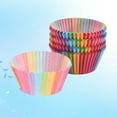 thumbnail image 4 of 300 Pcs Colorful Rainbow Chocolate Paper Cupcake Cup Liners Baking Cake Cups Muffin Paper Cases, 4 of 6