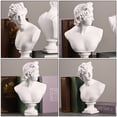 thumbnail image 5 of OFFIGAM White Resin David Figurine Ornament, Decorative Plaster Craft Sculpture for Home and Office, 5 of 8