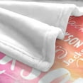 thumbnail image 4 of Custom Blanket with Name for Adults Kids Personalized Blanket and Throw Customized Flannel Name Blanket Personalized (Style-2, 30x40), 4 of 6