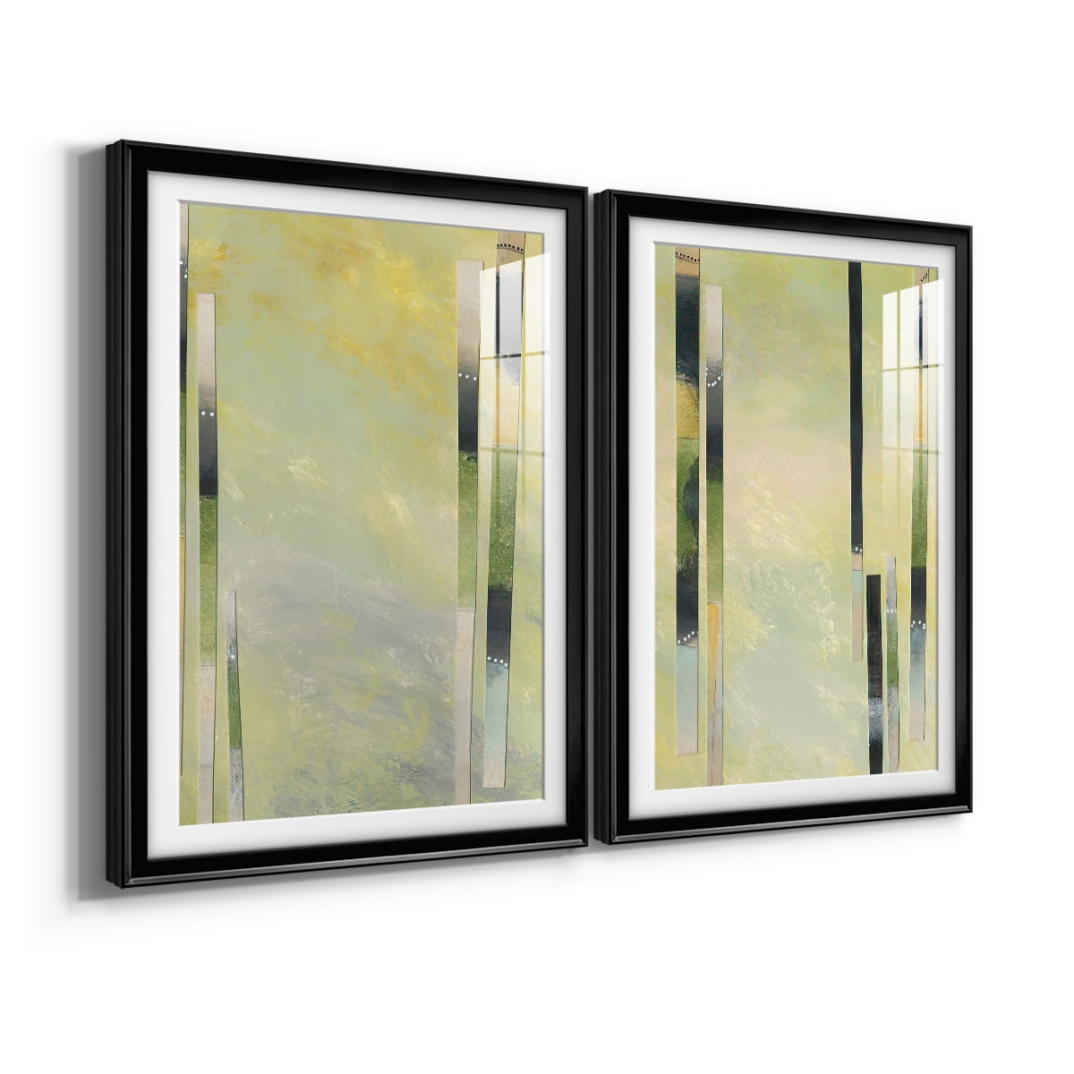 Wexford Home Neutral Assemblage III Premium Framed Print, 18.5" x 24.5" - Ready to Hang, Black (Set of 2)