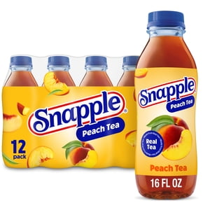 Snapple Peach Tea, 16 fl oz Bottles, 12 Pack