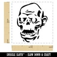thumbnail image 2 of Spooky Zombie Head Halloween Monster Self-Inking Rubber Stamp Ink Stamper - Fuchsia Ink - Small 1 Inch, 2 of 7