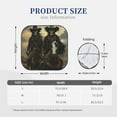 thumbnail image 3 of Picia Western Desert Skull Cowboy 2 Piece Car Windshield Sun Shade Foldable | Foldable Sun Shield for Front Window Blocks UV Rays and Keeps Your Vehicle Cool-Small, 3 of 7