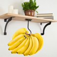 thumbnail image 2 of Hyasfey Crochet Banane Capacité de Charge 13LB Design Pliable Auto-Adhésif Installation Simple sous-Armoire Crochet de Rangement Banane, 2 of 7