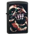 thumbnail image 2 of 49117 Zippo Split Face Design High Polish Black Pocket Lighter, 2 of 15