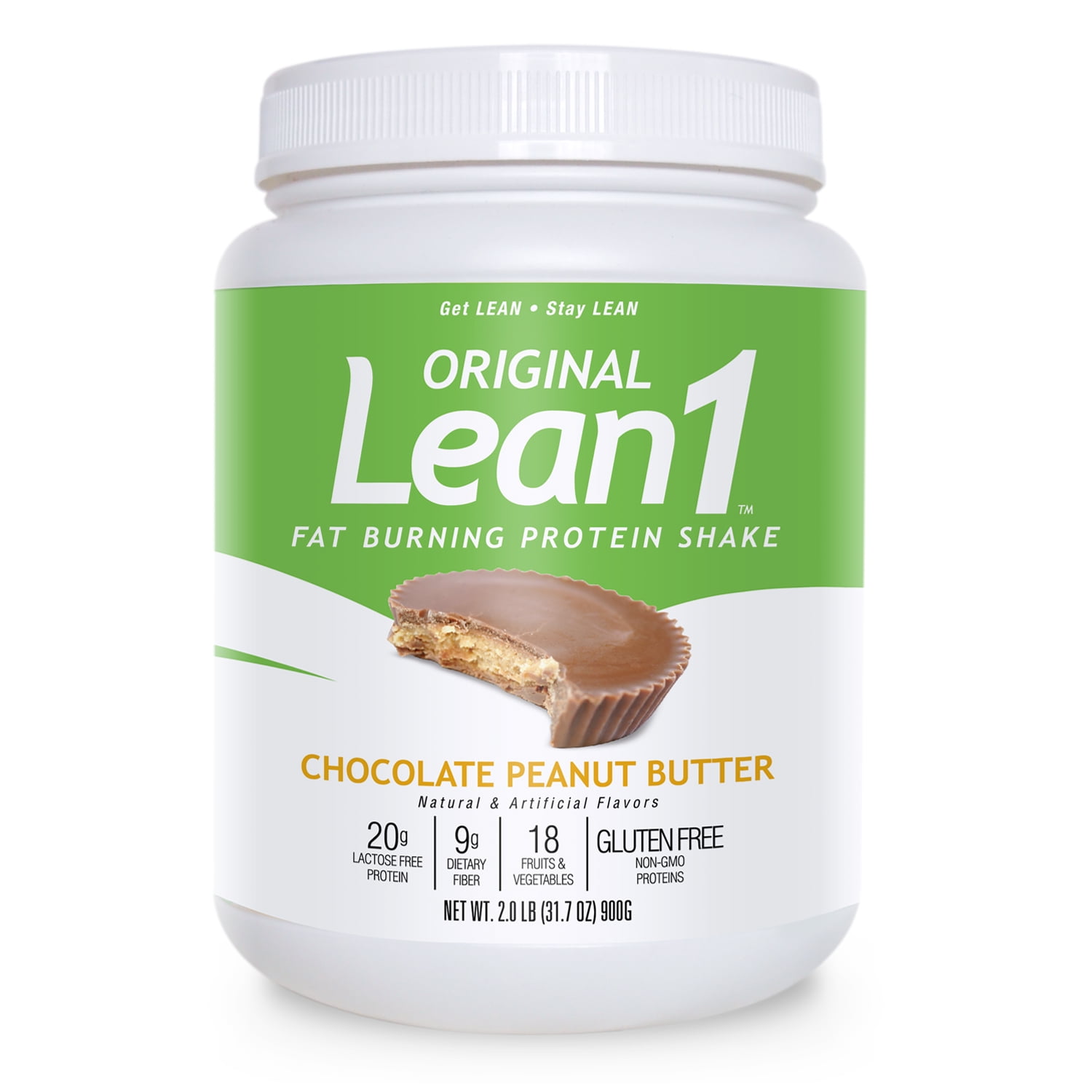 Lean1 Meal Replacement Shake, Chocolate Peanut Butter, 15 servings