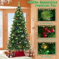 thumbnail image 4 of Patiojoy 7 FT Artificial Christmas Tree Pre-lit Xmas Tree with 974 Branch Tips Pine Needles 400 Multi-Color & Warm-White LED Lights, 4 of 9
