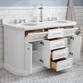 thumbnail image 4 of Water Creation Palace 60" Hardwood Double Bathroom Vanity in White & Chrome, 4 of 11