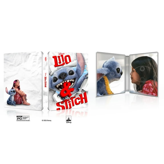 Lilo & Stitch (2025) (Steelbook) (4K Ultra HD   Blu-ray   Digital Copy) Walt Disney Pictures, Action & Adventure