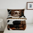 thumbnail image 5 of Erosebridal Texas Stars Bedding King Comforter Set, Western Tribal Duvet Insert, Cow Print Comforters & Duvets, Breathable Bedroom Decor, 3-Piece, 5 of 8
