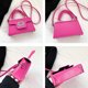 thumbnail image 4 of Bolso de mano Qarigey de PU Rosa roja con correa extraíble, 4 of 6