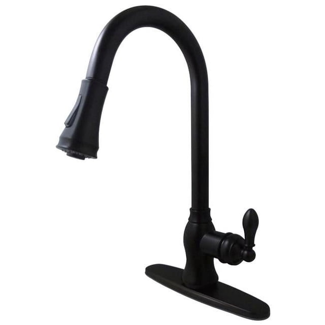 Kingston Brass GSY7775ACL Kitchen Faucet with Pull-Down Sprayer, Oil Rubbed Bronze