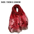 thumbnail image 3 of Bufanda de seda para mujer, chales y envolturas livianos para bodas, chal de pashmina de moda, bufandas bordadas, 3 of 5