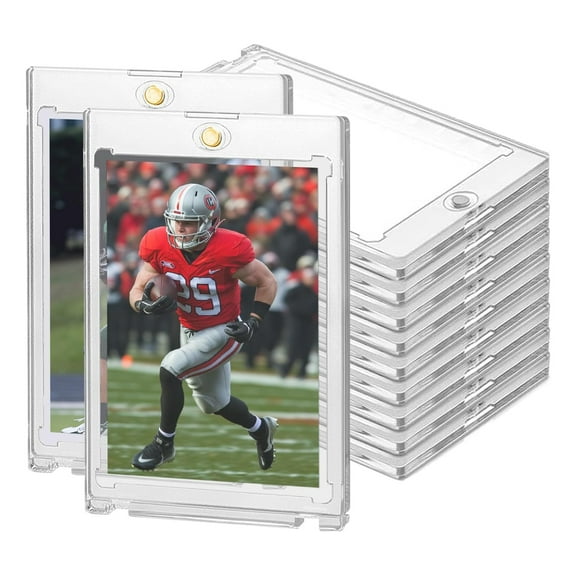 Lemohome 5 PCS 75PT Magnetic Card Holders for Trading Cards One Card Touch Display Holder