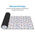 thumbnail image 5 of Disketp Gaming Mouse Pad Butterflies on Polka Dots Pattern Large Mouse Mat Long Extended Desk Pad Non-Slip Rubber Mice Pads Stitched Edges Thin Pad (11.8x31.5 Inch), 5 of 8