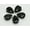 Silver + Black Crystal, variant on U8MO 20 Crystal Glass Teardrop Rhinestones Rose Montees Beads 10X14mm Colour Choice-Silver+ Mixed Colour Crystal