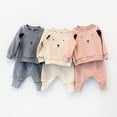 thumbnail image 4 of Salute Infant Baby Boys Girls Unisex Puppy Long Sleeve Sweatshirt Pants Training Two Pieces Set Casual 2 Pcs Clothing Outfit Sets Pink 12-18 Months, 4 of 5