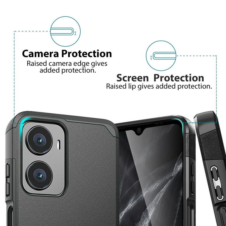 CAXKJE Custodia per Oukitel C32 PRO (6.52 Pollice),Nero