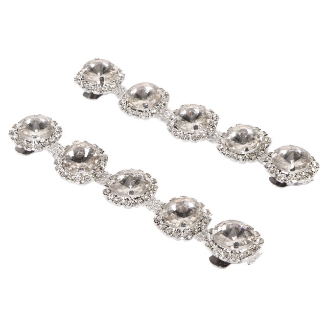 Rhinestone Shoe Clips, Elegant Glass Rhinestone Shoe Clips Stylish 2Pcs for Party