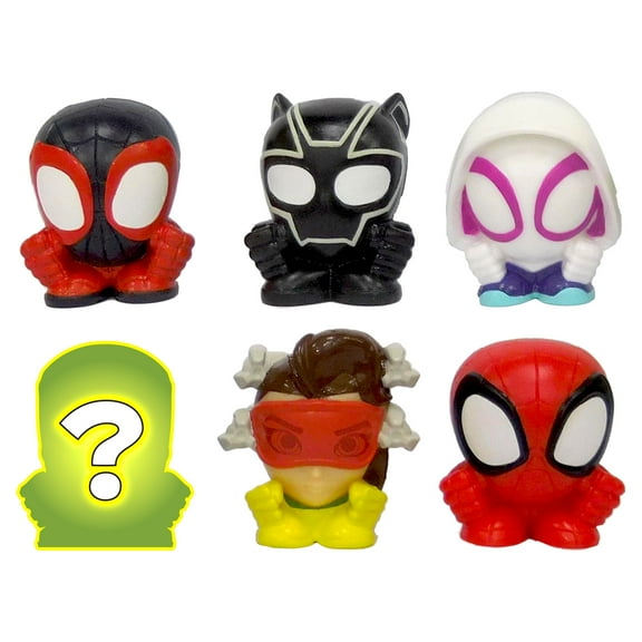 Mash'ems - Spidey and His Amazing Friends - Squishy Surprise Characters - Collect All 6 - Series 1 (Styles May Vary)