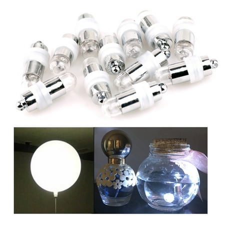 Waterproof Paper Lanterns 36-Pack Reusable Waterproof Decorate LED White Lights for Paper Lantern Balloon Floral Wedding Party Decoration ()