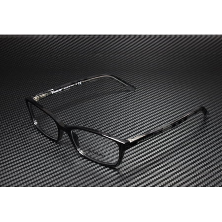 Burberry BE 2073 Plastic Unisex Rectangle Eyeglasses Black 53mm Adult