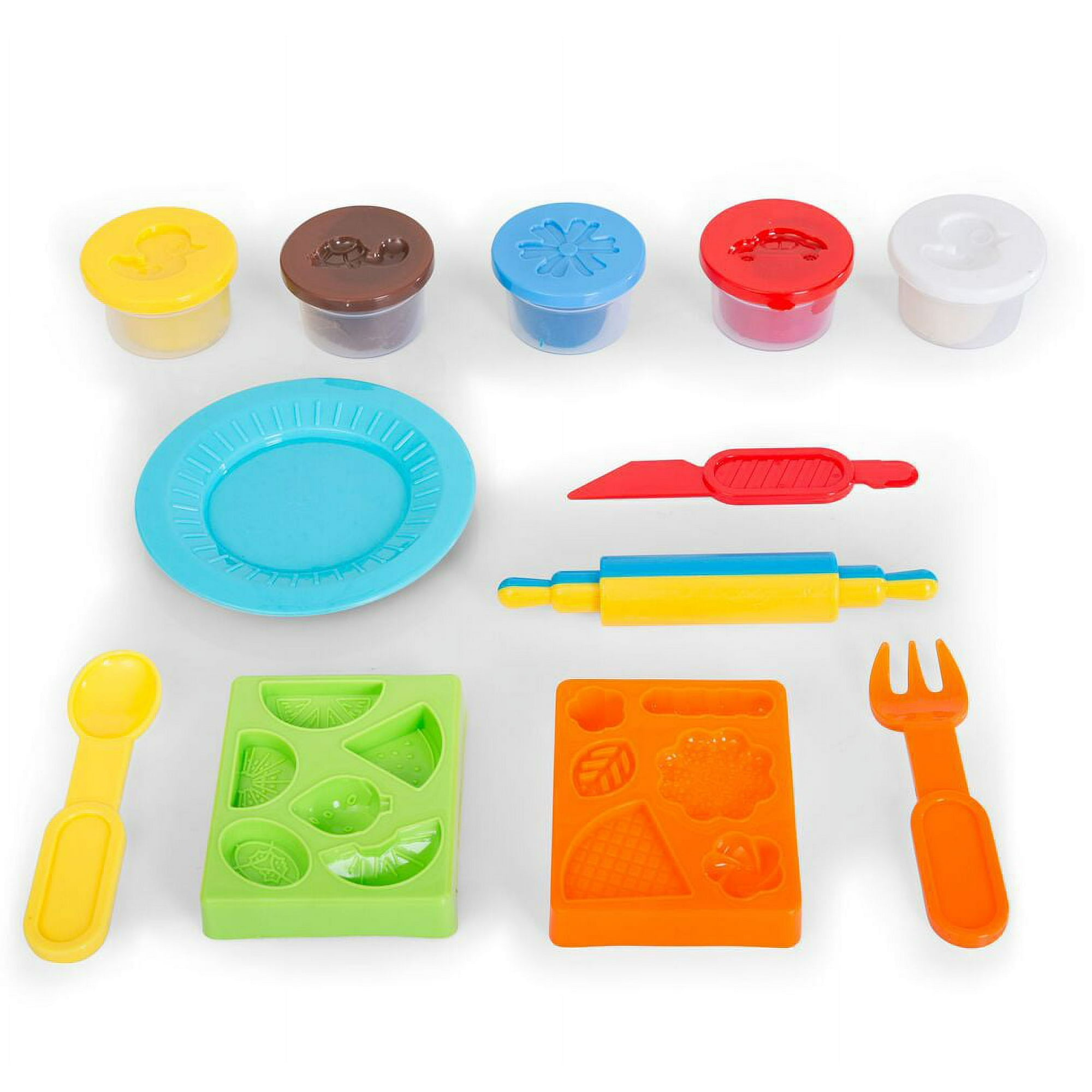 Play Baby Toys DIY Super Soft Clay Collection, Variety Pack - Food World - Create All Kinds of Yummy Foods