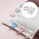 thumbnail image 3 of Paquete de 4 Alfileres para Cortina con Forma de Oso, Clips para Sábanas Ajustables, para Ajustable, Soporte para Edredón, Clips de Sujeci blanco BLESIY Clips de funda nórdica, 3 of 8