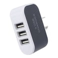 thumbnail image 2 of Candy Color 3 USB Multi-Port Wall Charger US Plug Wall Adapter Cube Block AC 110-220V 5V, 2 of 3
