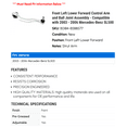 thumbnail image 2 of Front Left Lower Forward Control Arm and Ball Joint Assembly - Compatible with 2003 - 2006 Mercedes-Benz SL500 2004 2005, 2 of 2