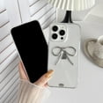 thumbnail image 5 of Simple 3D Bow Clear Soft Phone Case Compatible with iPhone Case (Gold,iPhone 13 Pro), 5 of 7