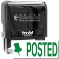 thumbnail image 1 of Large Self-Inking Posted with Thumbtack Stamp, Trodat Printy 4913, Press and Print Stamping, Impression Size 7/8" x 2-1/4", Up to 10,000 Impressions - Green Ink, 1 of 10