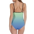 thumbnail image 3 of VgaVtl Plus Size Swimsuits for Women One Piece Womens Bathing Suits Plus Size Playing Gradient Print Cute Swimsuits,Green M, 3 of 3