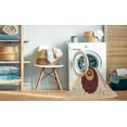 thumbnail image 2 of Ahgly Company Machine Washable Indoor Square Transitional Deep Peach Orange Area Rugs, 8' Square, 2 of 7