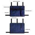 thumbnail image 3 of Deago Walker Bag Basket with Cup Holder Large Capacity Folding Walkers Rollator Organizer Carry Storage Pouch Water-Resistant Armrest Accessories for Seniors Elderly Handicap, Navy Blue, 3 of 8