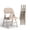 Brown, variant on SHGJ&SOFT Set of 2 Folding Chairs with Padded Seats and Backs, Black Metal Frame Chair for Indoor and Outdoor, Capacity 350 lbs, Black