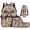 Brown Camo Bow Print, variant on HUISEFOR Camo Duck Kids Backpack for Girls 10-12 School Backpacks Sets with Lunch Bag Pencil Case Water Bottle Holder 4 Piece Travel Bookpack Multifunctional