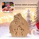thumbnail image 2 of Artesanías de tallado de madera, figuritas de animales hechas a mano creativas, regalos para esposas y madres, 2 of 7