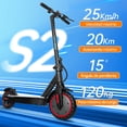 thumbnail image 2 of Scooter Eléctrico Plegable HONEY WHALE S2 Negro, 2 of 7