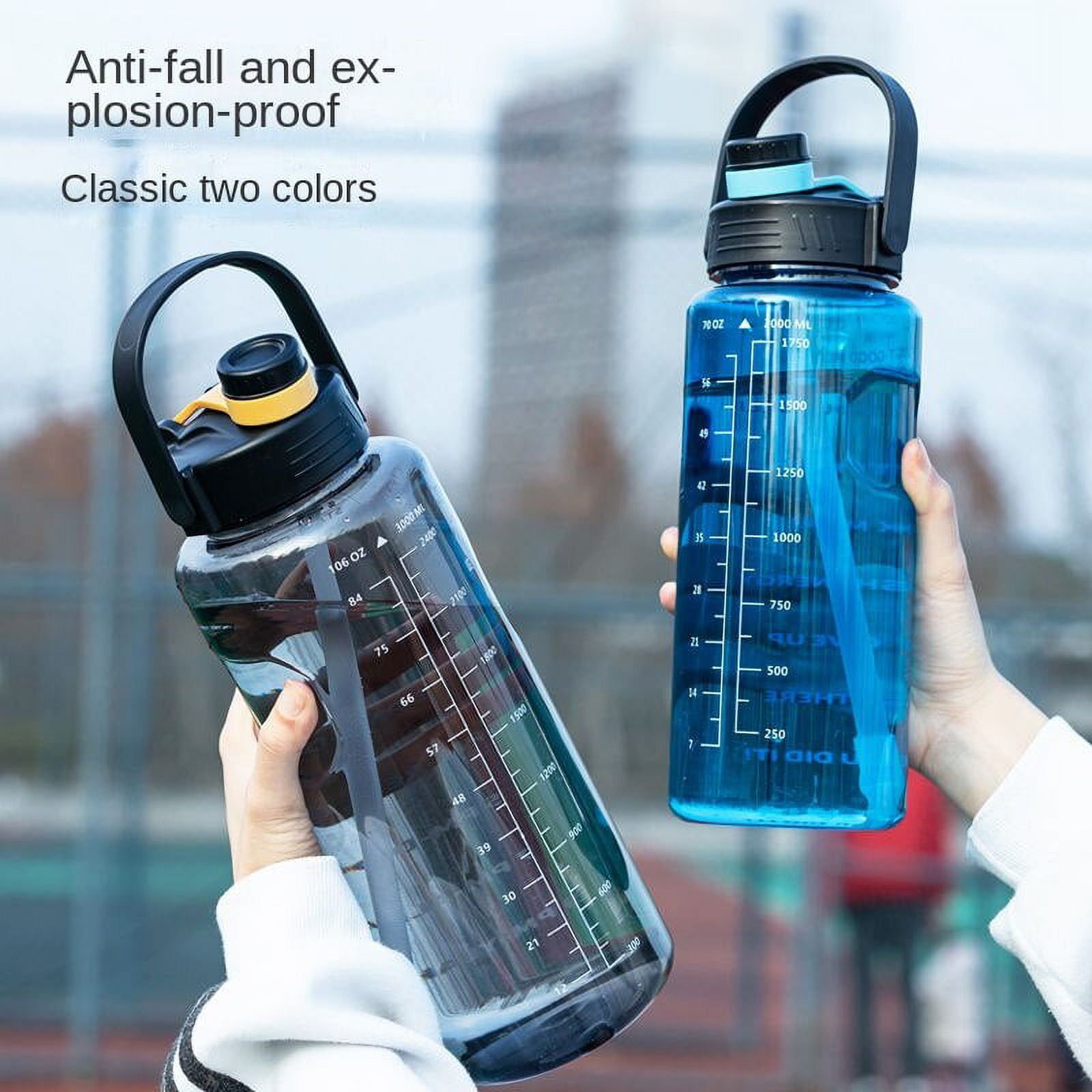 Portable Sports Water Bottle Unbreakable 280ml Outdoor Travel Leakproof  Drinkware Cycling Camping Cup Plastic Bottle White