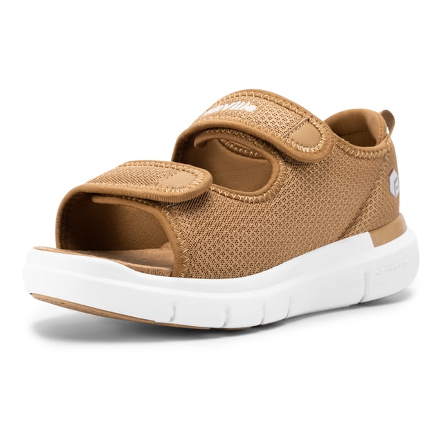 FitVille Women's Wide Arch Support Adjustable Closure Sandals Diabetic Sandals For Women