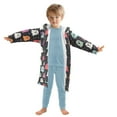 thumbnail image 7 of FORMRS Niños Bathrobe Unisex Hooded Robe Soft Plush Pajamas Sleepwear, Size 7-9T, Colorful Halloween Ghost, 7 of 7