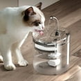 thumbnail image 4 of 1.8L USB Intelligent Cat Water Fountain  Automatic Circulation Transparent Filter with Faucet  Safe and Quiet Automatic Water Dispenser Suitable for Cats and Dogs, 4 of 5