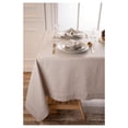 thumbnail image 3 of YfulYde Linen Tablecloth 60 x 102 Inch - 100% Pure Linen Silver Grey Tablecloth - Machine Washable Dining Tablecloth for Rectangle Tables, 3 of 4