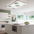thumbnail image 3 of Green Palm Trees Magnetic Fluorescent Light Covers for Ceiling Lights 2 x 4 Feet, Summer Botanical Modern Art Office Classroom Kitchen Drop Ceiling Light Covers Lighting Filters Shade Panel 2 Packs, 3 of 9