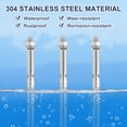thumbnail image 4 of Uxcell 304 Stainless Steel Expansion Bolts, External Hex Screw for Drywall Construction Projects M6 x 60mm 8 Pcs, 4 of 7