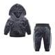 thumbnail image 1 of Sudadera Para Niños Pequeños, Telas De Terciopelo Para Bebés, Abrigo, Pantalones, Conjunto De 2 Uds, Suéter Para Niños, Niños Y Niñas, Gris Odeerbi LM103-1413, 1 of 9